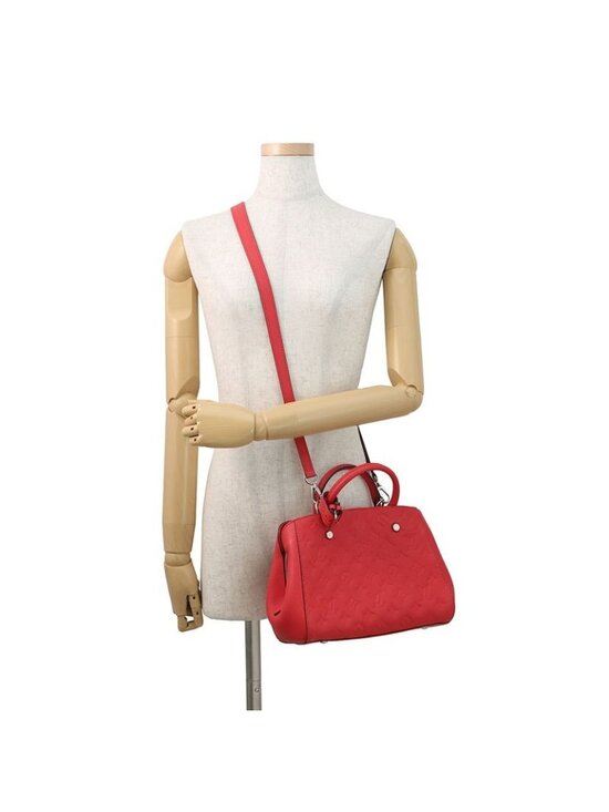 LOUIS VUITTON Montaigne BB Empreinte Black 2 Way Shoulder  Louis Vuitton Handbag Monogram Empreinte Montaigne BB 2-Way